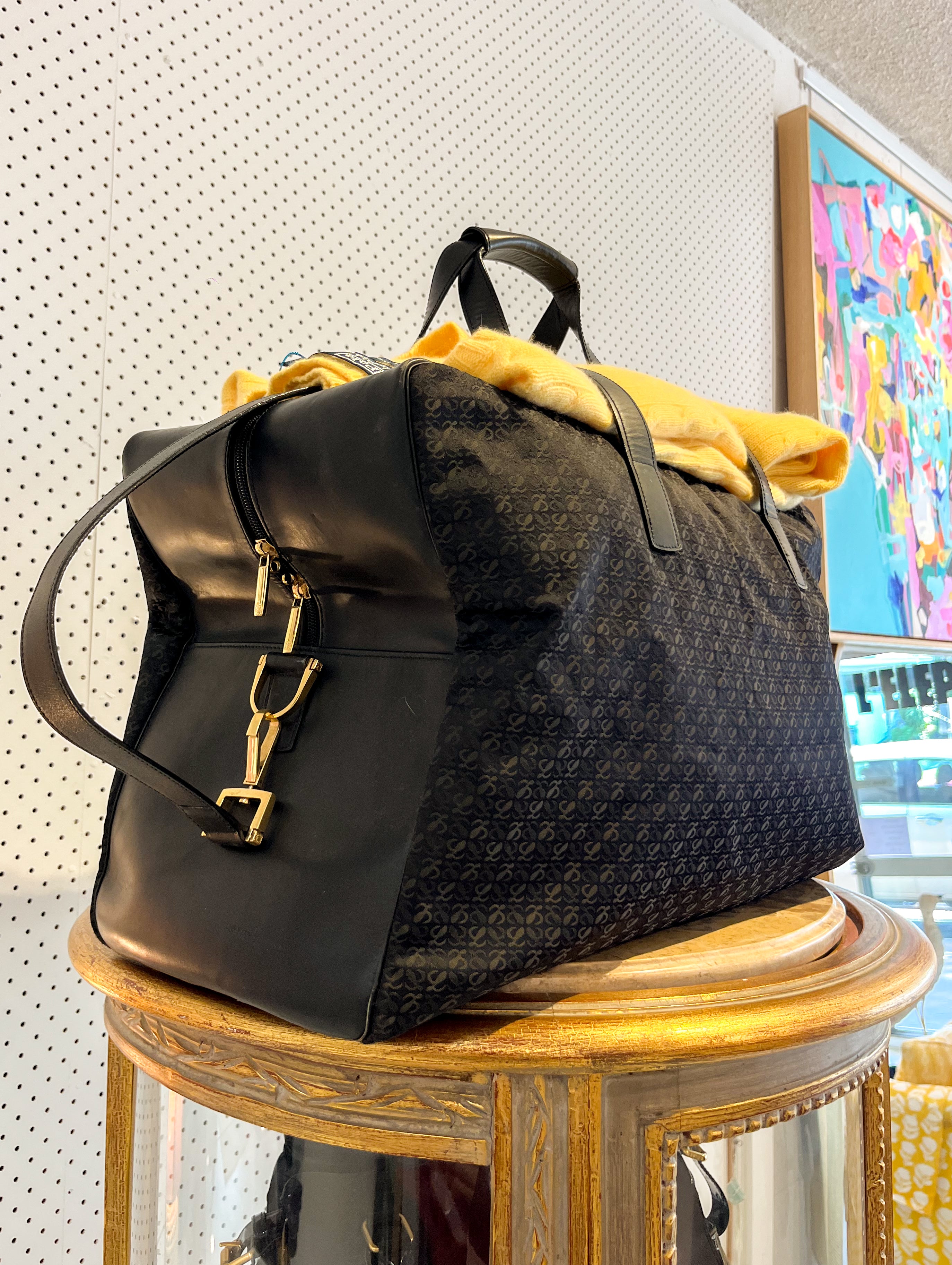 Loewe Black Duffle Bag-1
