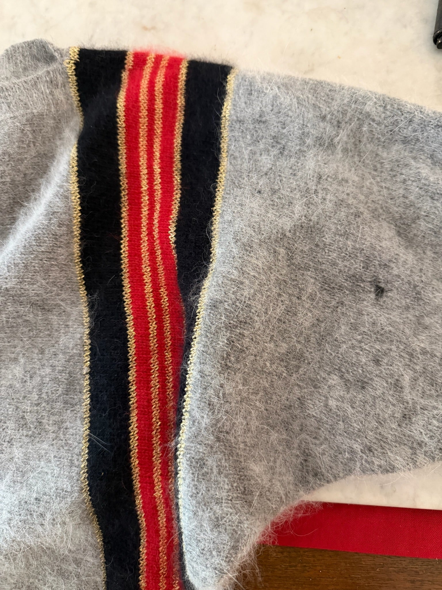 Trim Knit Grey Jumper-4