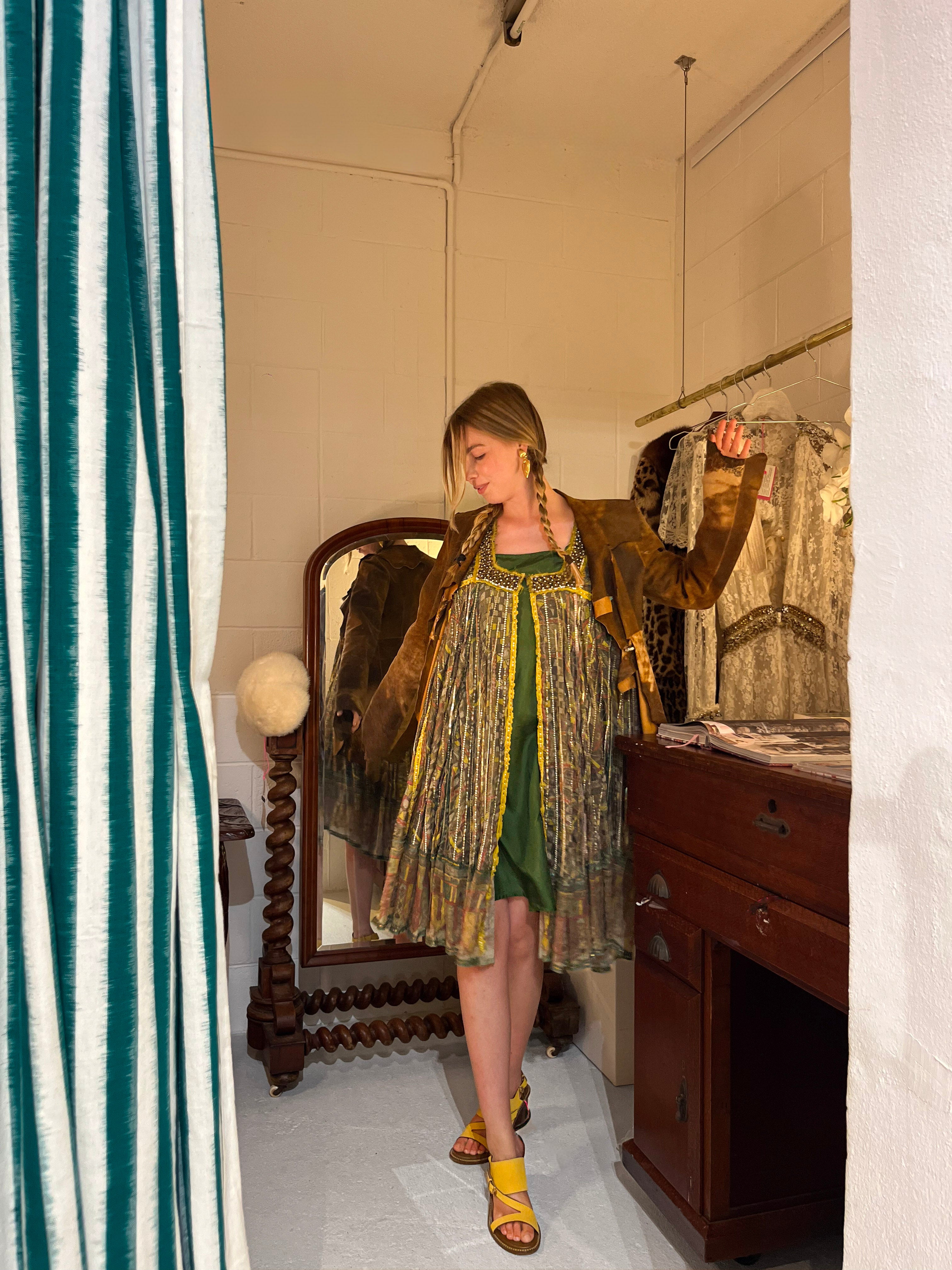 Easton Pearson Metallic tissue dress-1