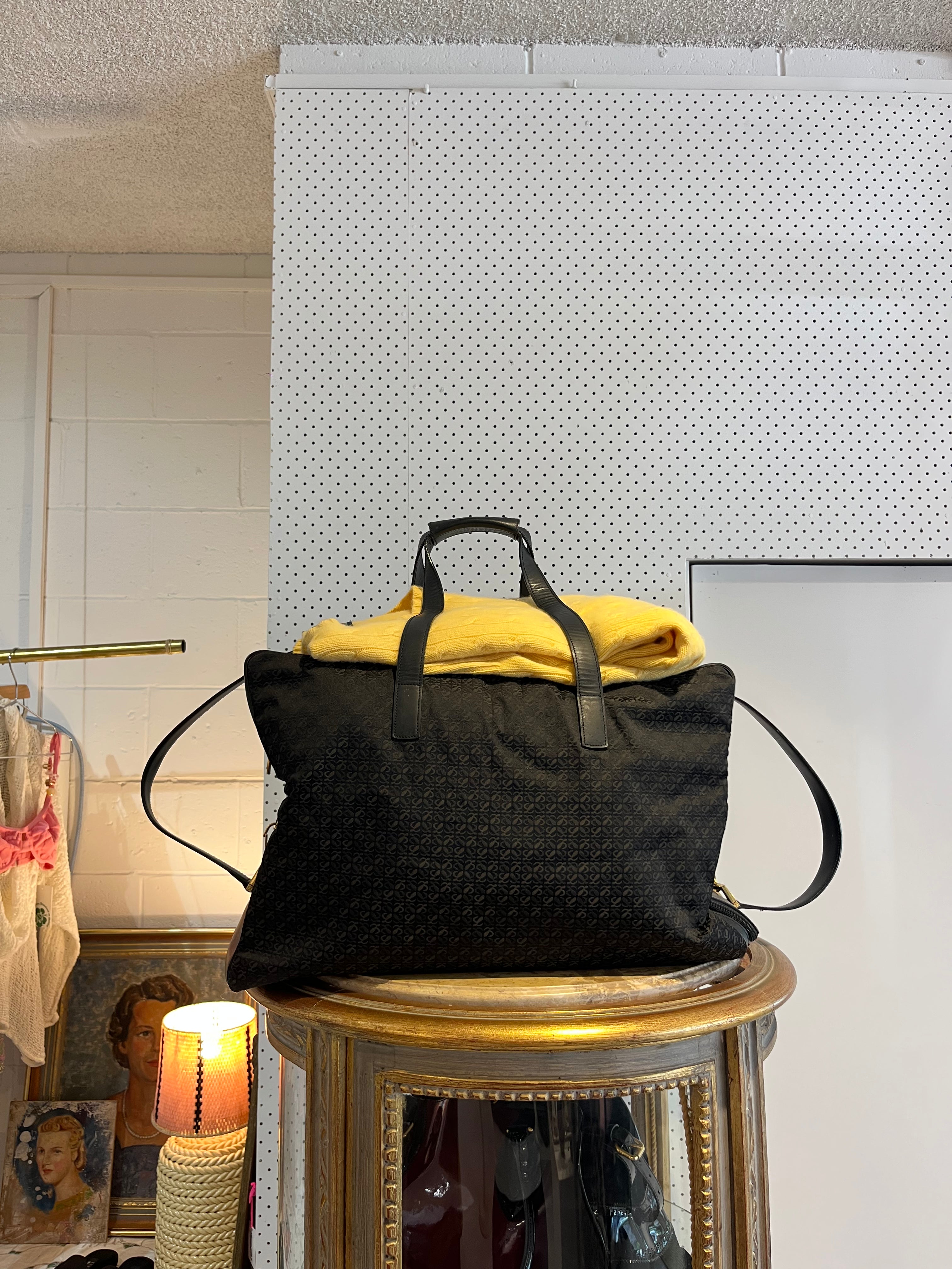 Loewe Black Duffle Bag-2