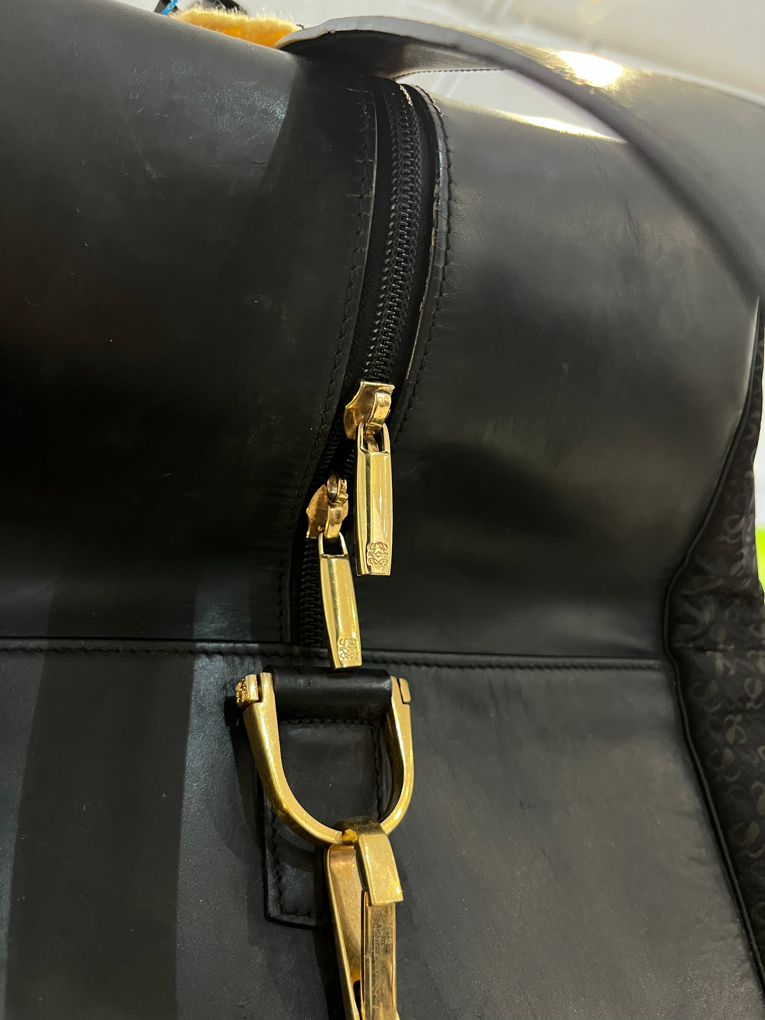 Loewe Black Duffle Bag-3
