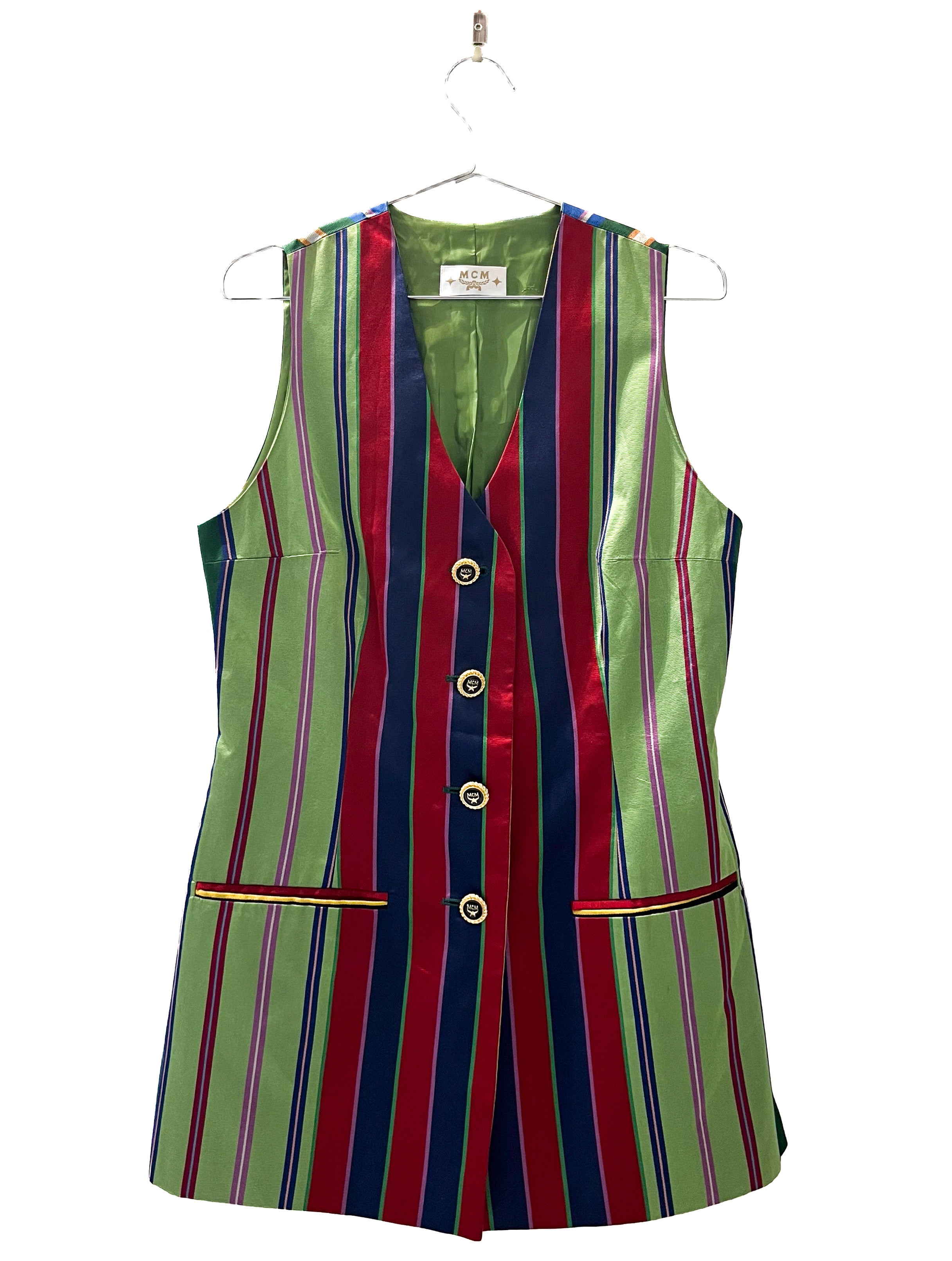 Vintage MCM Silk Vest-1