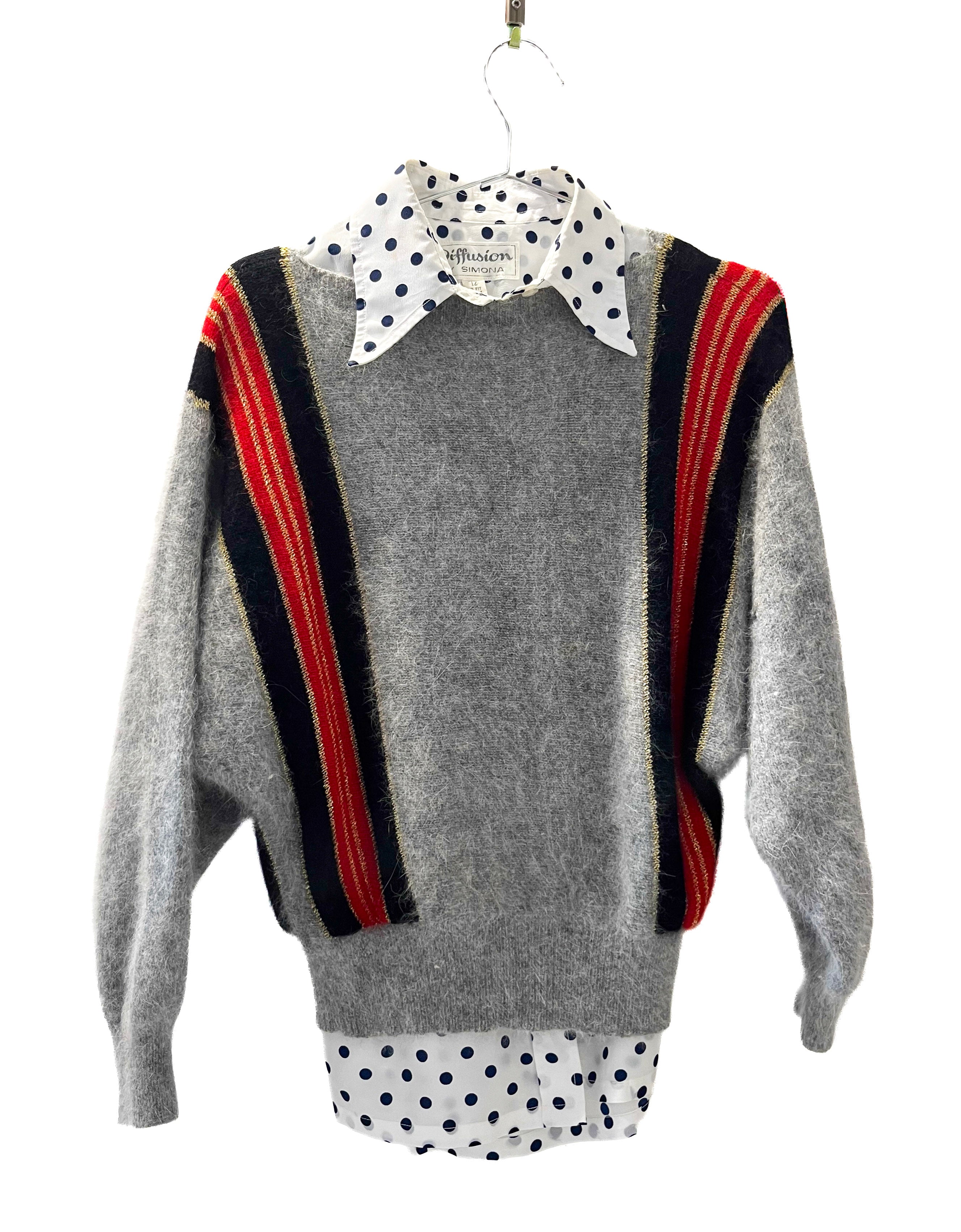 Trim Knit Grey Jumper-2