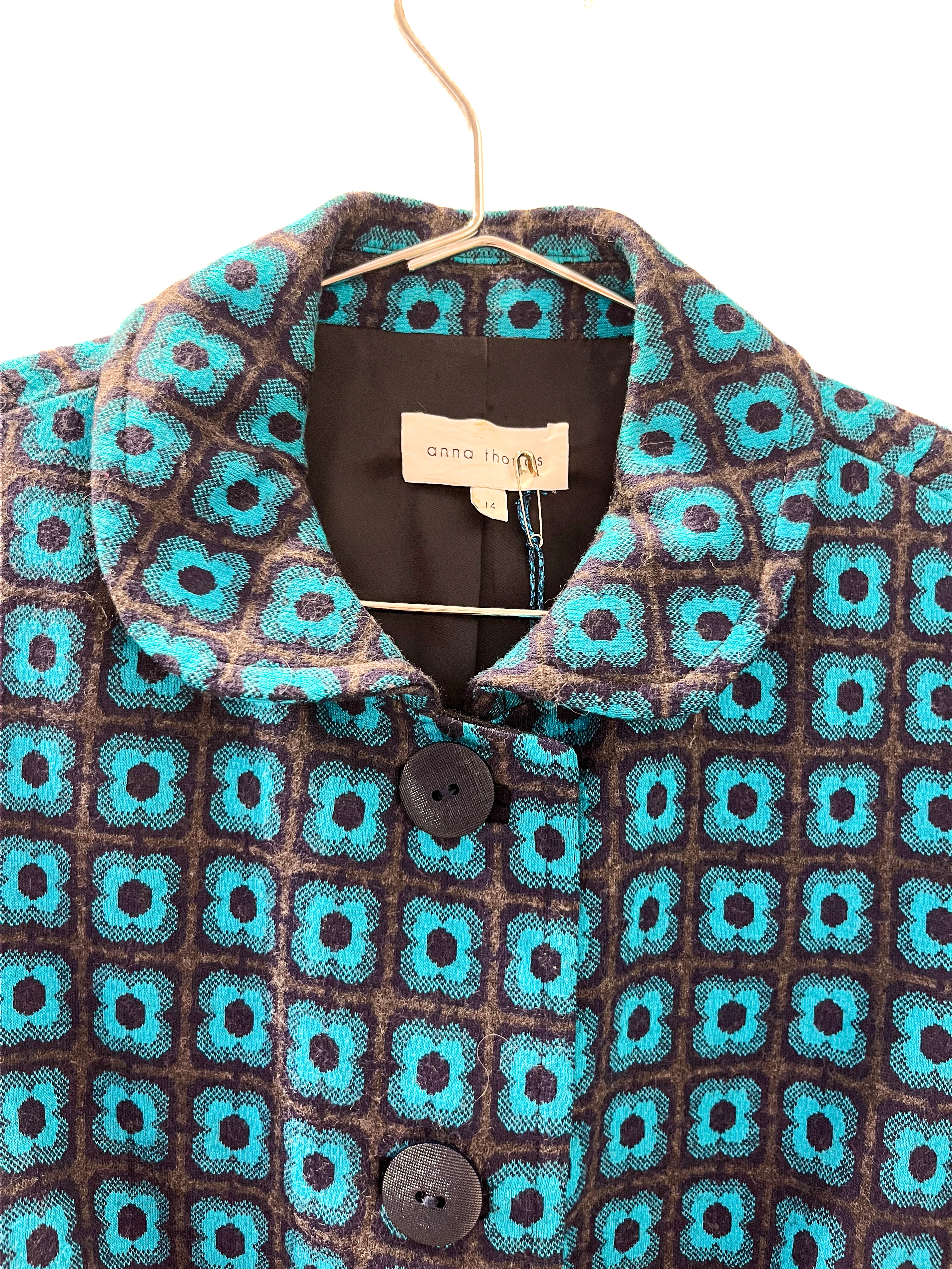 Anna Thomas Blue and Black Jacket-2