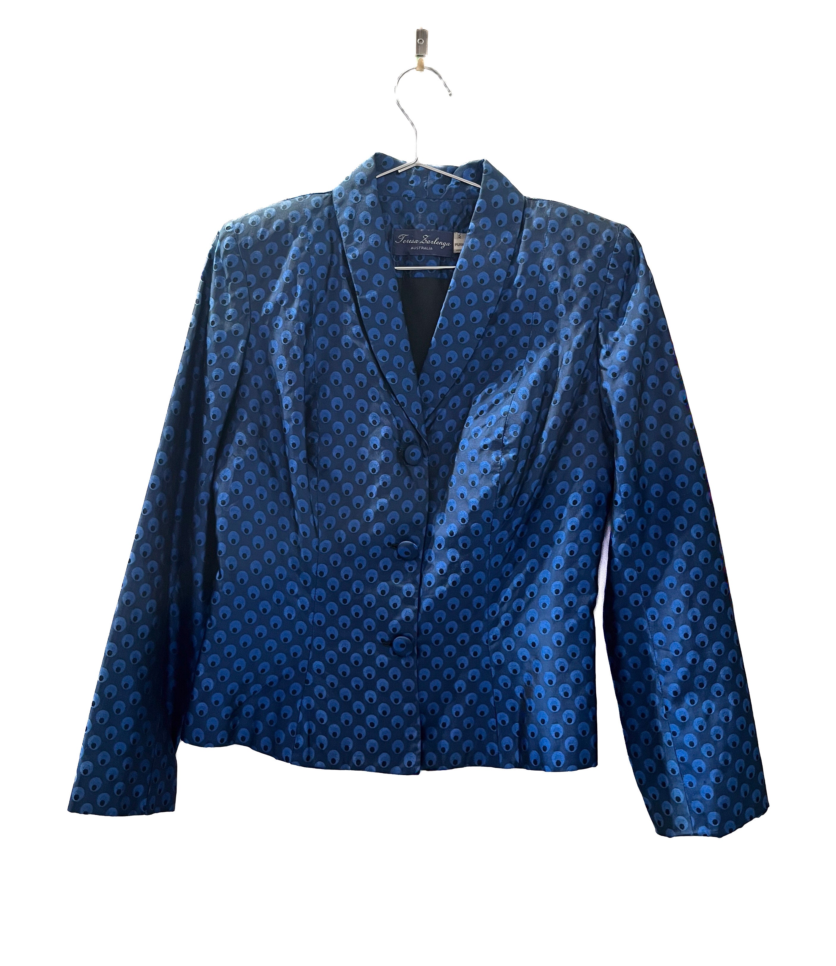 Tureza Zarenga Black and Blue Blazer-1