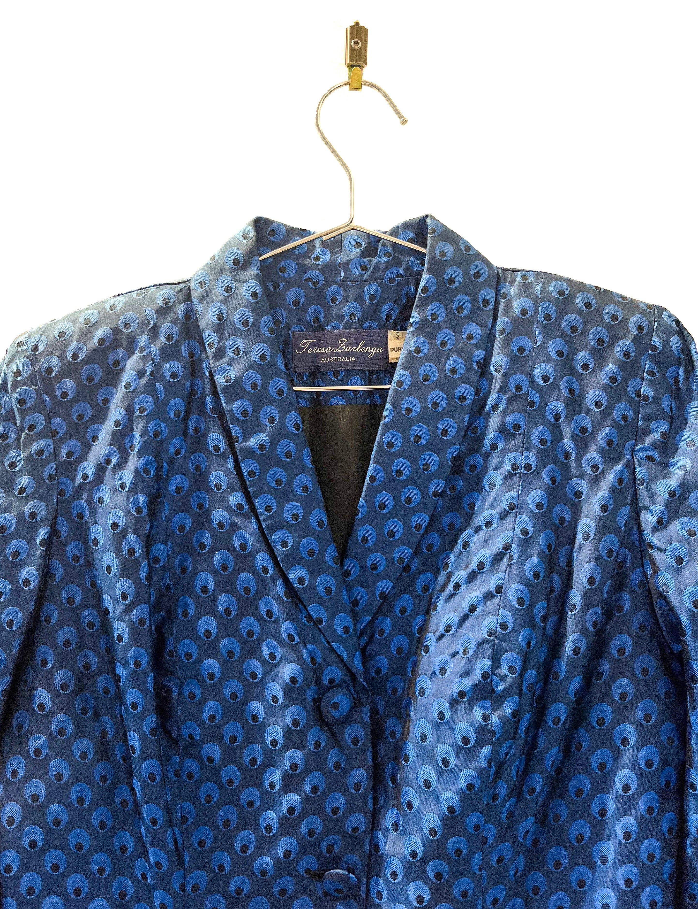 Tureza Zarenga Black and Blue Blazer-2