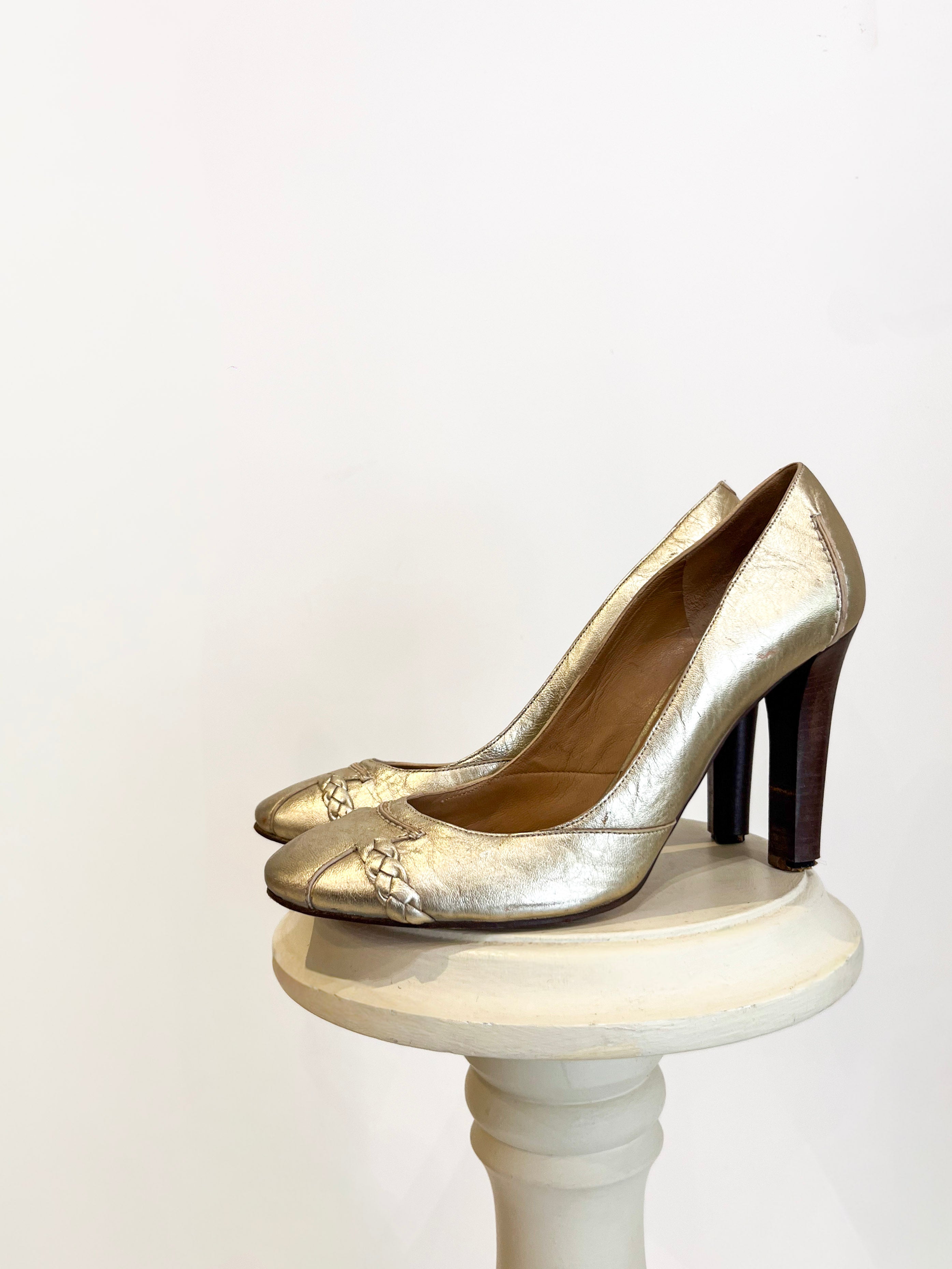 Chloe Gold Heels-1